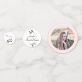 Blushing Pink Rose Custom Konfetti (Vorderseiten)