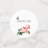 Blushing Pink Rose Custom Konfetti (Klein Vorderseite)