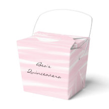 "Blushing Pink" Take-out-Gefälligkeitsboxen