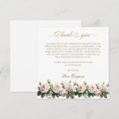 Blushing Romance: Pink Rose Brautparty Vielen Dank (Vorne/Hinten)