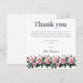 Blushing Romance: Pink Rose Brautparty Vielen Dank (Vorne/Hinten)