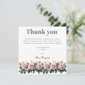 Blushing Romance: Pink Rose Brautparty Vielen Dank (Stehend Vorderseite)