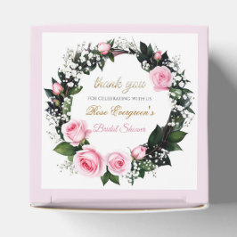 Blushing Romance: Pink Rose Brautparty Vielen Dank Geschenkschachtel