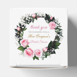 Blushing Romance: Pink Rose Brautparty Vielen Dank Geschenkschachtel