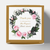 Blushing Romance: Pink Rose Brautparty Vielen Dank Geschenkschachtel (Oben)