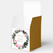Blushing Romance: Pink Rose Brautparty Vielen Dank Geschenkschachtel (Geöffnet)