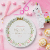 Blushing Romance: Pink Roses & Baby’s Breathe Pappteller (Party)