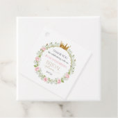 Blushing Romance: Rosa Rosen und Baby's Breathe Geschenkanhänger (Beispiel)