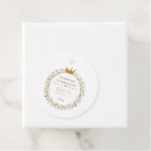 Blushing Romance: Rosa Rosen und Baby's Breathe Geschenkanhänger (Beispiel)