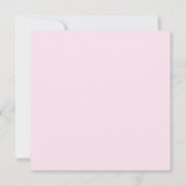 Blushing Romance: Rosa Rosen und Baby's Breathe in Einladung (Rückseite)