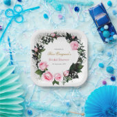 Blushing Romance: Rosenrosen-Brautparty Pappteller (Party)