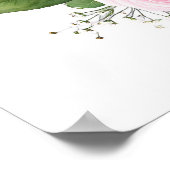 Blushing Romance: Rosenrosen-Brautparty Poster (Ecke)
