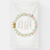 Blushing Romance: Roses & Baby's Breathe Banner (Vertikal)