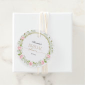 Blushing Romance: Roses & Baby's Breathe Geschenkanhänger (Beispiel)