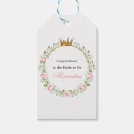 Blushing Romance: Roses & Baby's Breathe Geschenkanhänger