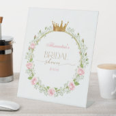 Blushing Romance: Roses & Baby's Breathe Sockelschild (In Situ)