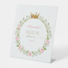 Blushing Romance: Roses & Baby's Breathe Sockelschild