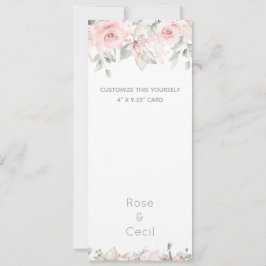 Blushing Rose 2 Wedding Invitation Suite Ankündigung