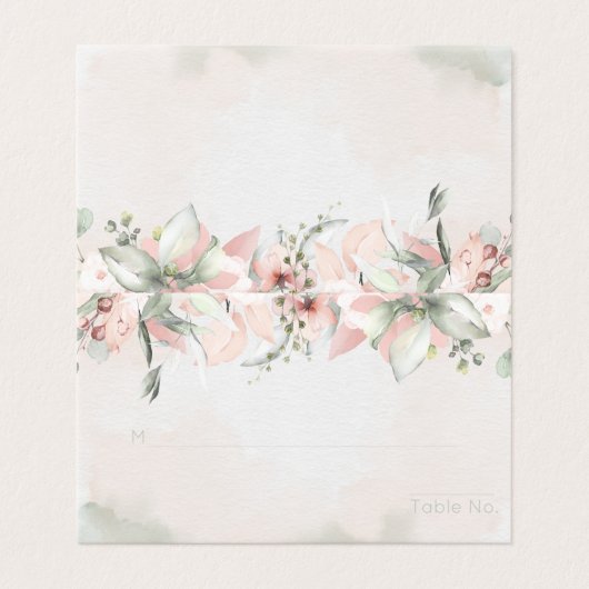 Blushing-Rose beim Hochzeitstisch (Außenseite Aufgefaltet)