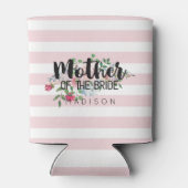 Blushing Rose Floral Wedding Mother of the Bride Dosenkühler (Rückseite)