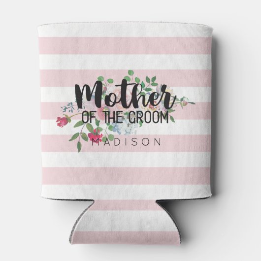 Blushing Rose Floral Wedding Mother of the Groom Dosenkühler (Rückseite)