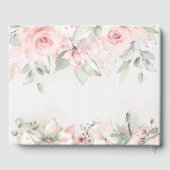 Blushing Rose Hochzeit Gästebuch (Rückseite)