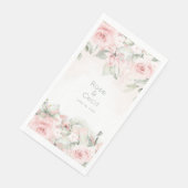 Blushing Rose Hochzeit Serviette (Ecke)