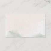 Blushing-Rose Hochzeiten Online-RSVP-Karte Visitenkarte (Rückseite)