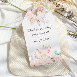 Blushing Rose Tee Party Brautparty Geschenkanhänger