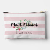 Blushing Rose Watercolor Hochzeitsstimmung Trauzeu Zubehörtasche (Rückseite)