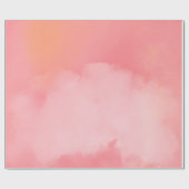 Blushing Sky Clouds: Ein rosa Traum Geschenkpapier (Flach)