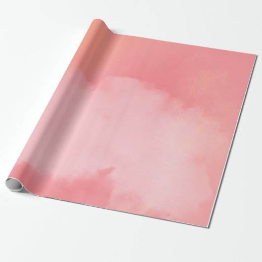 Blushing Sky Clouds: Ein rosa Traum Geschenkpapier (Ungerollt)