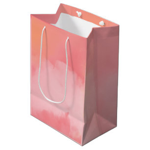 Blushing Sky Clouds Geschenktasche Mittlere Geschenktüte