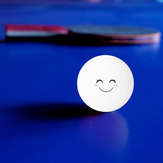 Blushing Smile Face Pong Ball Tischtennisball