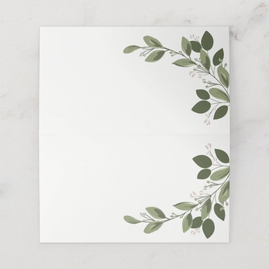 Blushing Sprigs, Platzkarten (Außenseite Aufgefaltet)