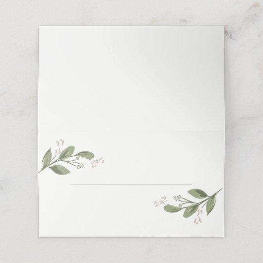 Blushing Sprigs, Platzkarten (Außenseite Aufgefaltet)