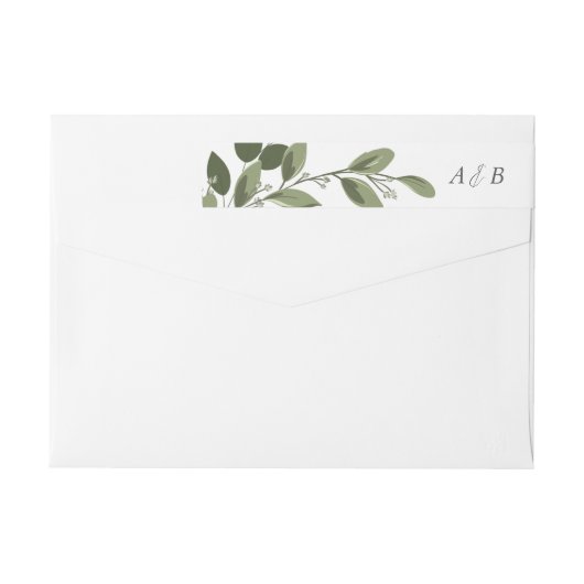 Blushing Sprigs Rücksendeadresse (Rückseite)