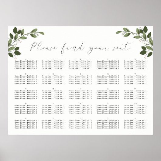 Blushing Sprigs, Seekarte Poster (Vorne)