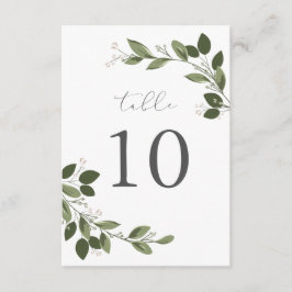 Blushing Sprigs-Tischnummer Einladung