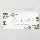 Blushing Sprigs vorbehaltenes Zeichen Einladung (Rückseite)