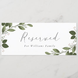 Blushing Sprigs vorbehaltenes Zeichen Einladung