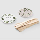 Blushing Sprigs Wedding Hand Fan Fächer (Non-assembled)