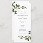 Blushing Sprigs Wedding Program Programm (Vorne/Hinten)