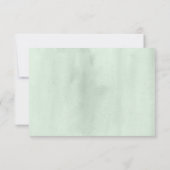 Blushing Summer Floral Wedding RSVP w/food Karte (Rückseite)