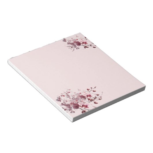 Blushing Tropical Orchiks Notepad Notizblock (angewinkelt)