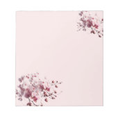 Blushing Tropical Orchiks Notepad Notizblock (Vorderseite)