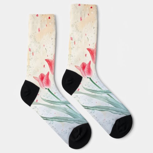 Blushing Tulip Elegance Socken (Rechts)