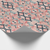 Blushing Valentinstag Wrapping Paper Geschenkpapier (Ecke)