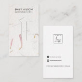 BLUSHPETAL HANDMADE PAPIER HAARKLIP DISPLAY-KARTE VISITENKARTE (Vorne/Hinten)