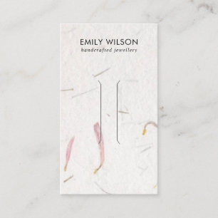 BLUSHPETAL HANDMADE PAPIER HAIR CLIP DISPLAY CARD VISITENKARTE